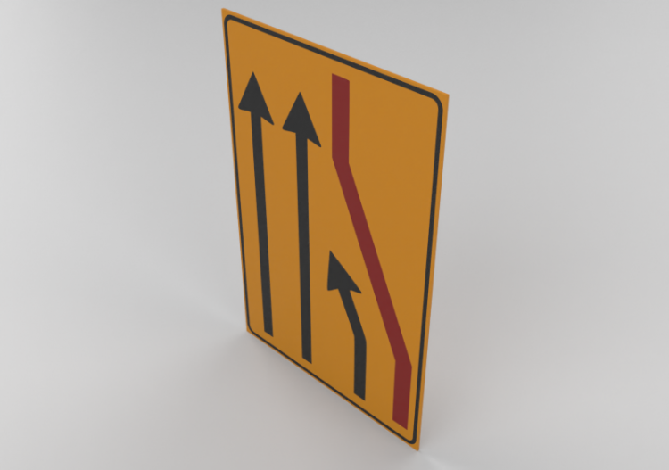 Closed Lane (right lane closure) – 411/b - ACCA software
