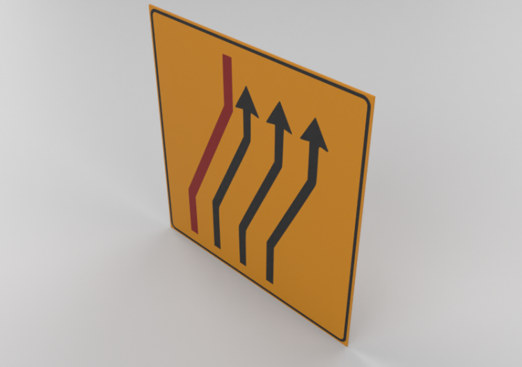 Closed carriageways roadsign – 411/e - ACCA software