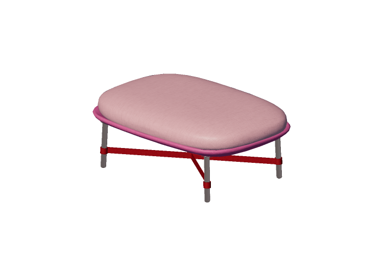 Chaises 3D - Pouf - Moroso - Ottoman - OT0 - 077 - Moroso Chaises 3D - Pouf - Moroso - Ottoman - OT0 - 077 - Moroso