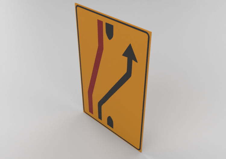 Schild Fahrbahn Einfahrt 412/b - ACCA software