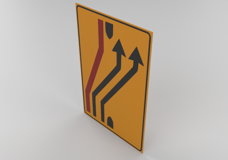 Return to the carriageway signal 413/c - ACCA software