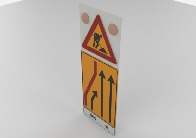 Vorsignal der mobilen Baustelle – 399/a - ACCA software