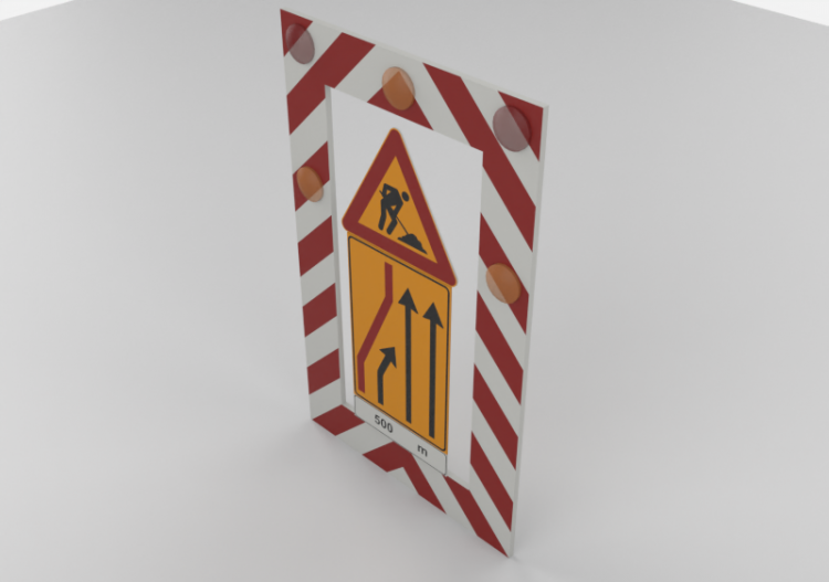 Panneau mobile de pré signalisation - 400 - ACCA software