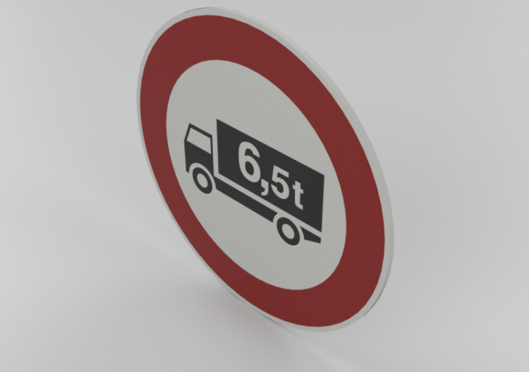 Transit prohibited for vehicles of mass at full load...
