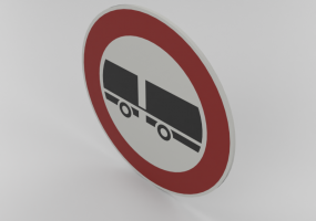 Transito vietato ai veicoli a motore trainanti un rimorchio - 61