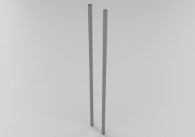 Doppelrohr für Straßenschild 200cm.