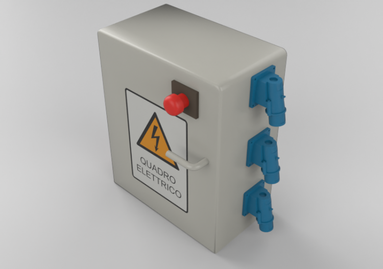 Elektrische Schalttafel der Baustelle - ACCA software