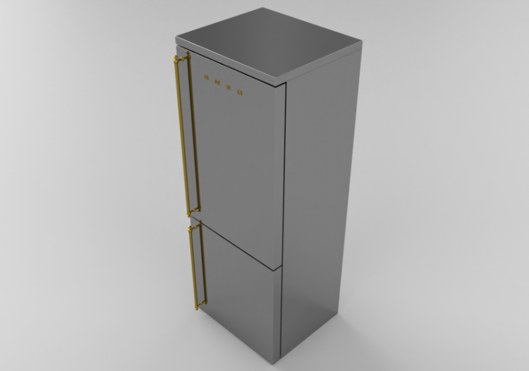 Electroménagers 3D - Réfrigérateur combiné coloniale - Smeg...