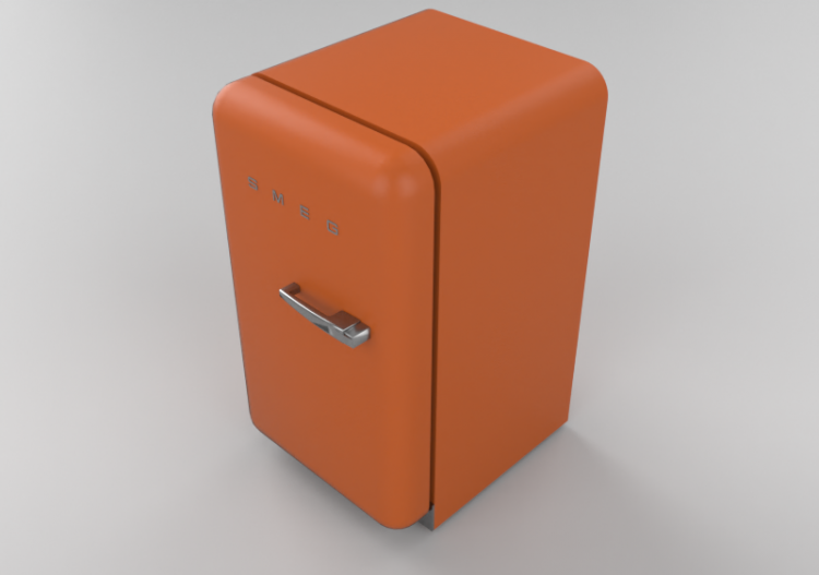 Electrodomésticos 3D - Refrigerador Happy Bar de los años...