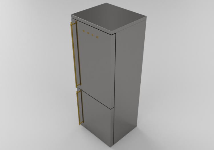 Electrodomésticos 3D - Refrigerador combinado colonial de...