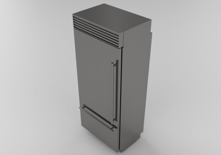 Eletrodomésticos 3D - Frigorífico combinado Luxury Cool,...