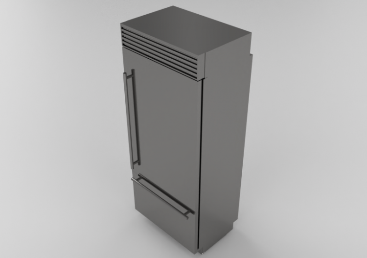 Electrodomésticos 3D - Refrigerador combinado Luxury Cool,...