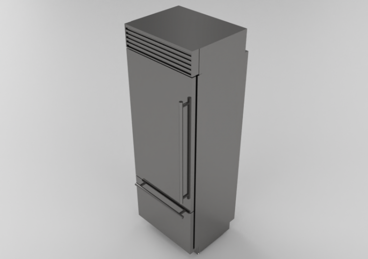 Eletrodomésticos 3D - Frigorífico combinado Luxury Cool,...