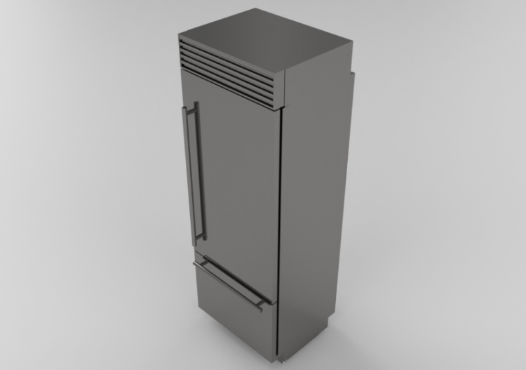 Electrodomésticos 3D - Refrigerador combinado Luxury Cool,...