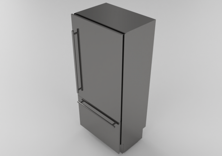 Eletrodomésticos 3D - Frigorífico combinado Luxury Cool,...