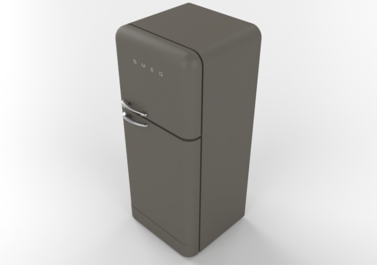 Elettrodomestici 3D - Frigorifero due porte anni '50,...