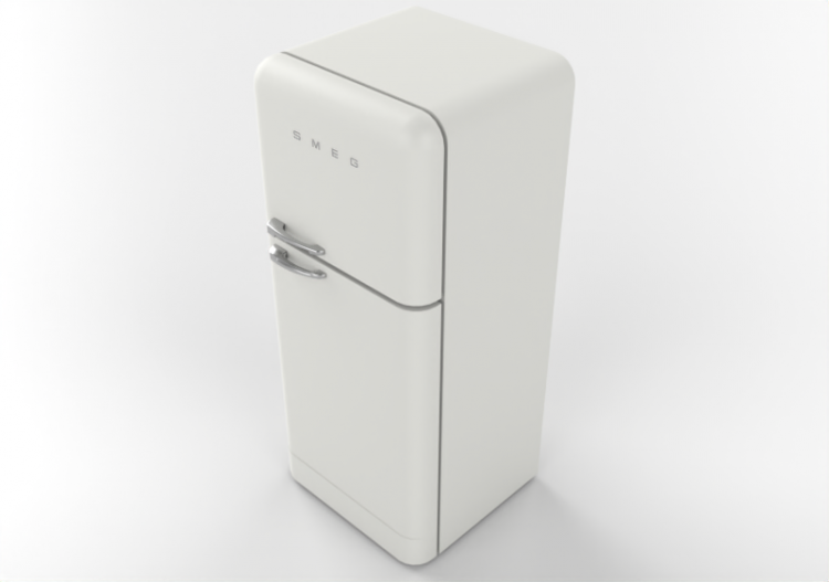 Elettrodomestici 3D - Frigorifero due porte anni '50,...