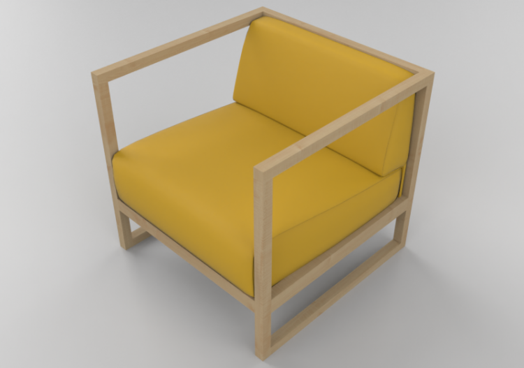 Poltronas y Sofás 3D - Poltrona de tela - Ton - 363/681 -...