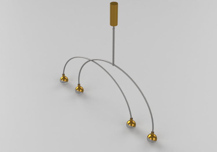 Lâmpada pingente 3D - Lâmpada pingente - Norr 11 - Arc -...