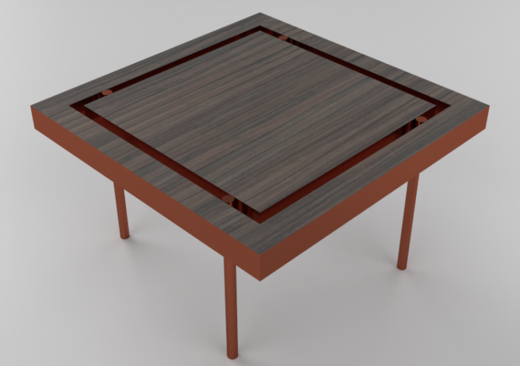 Mesas 3D - Mesa de madeira - Artzzi - Frame - ACCA software