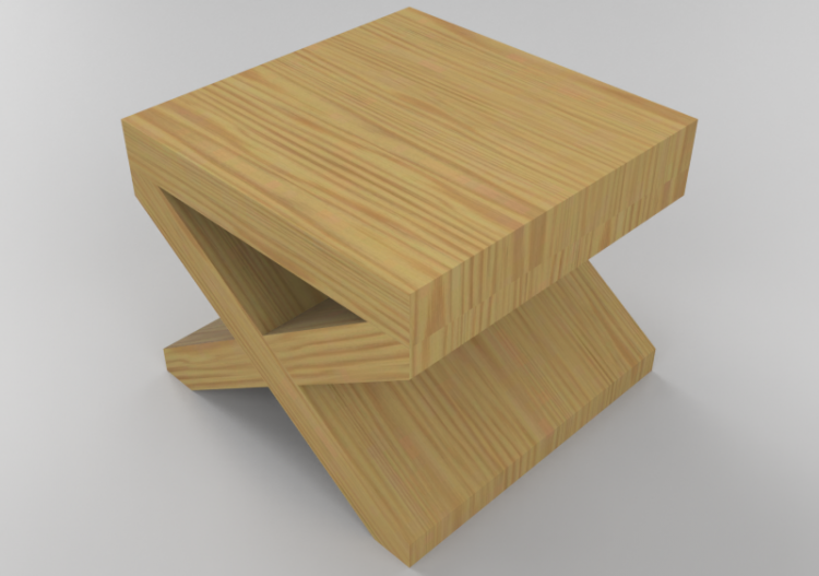 Cadeira 3D - Banqueta de madeira - Artzzi - Charlot - ACCA...