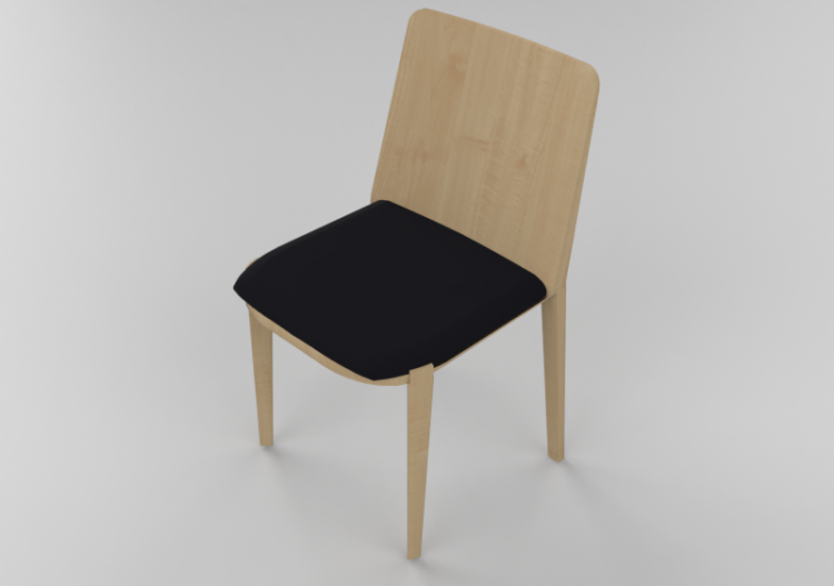 3D Chairs - Wooden Chair - Artzzi - Wing - ACCA software