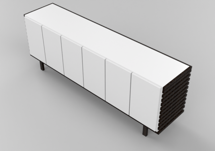 Armarios y Cómodas 3D - Mueble de madera - Artzzi - Ripado...