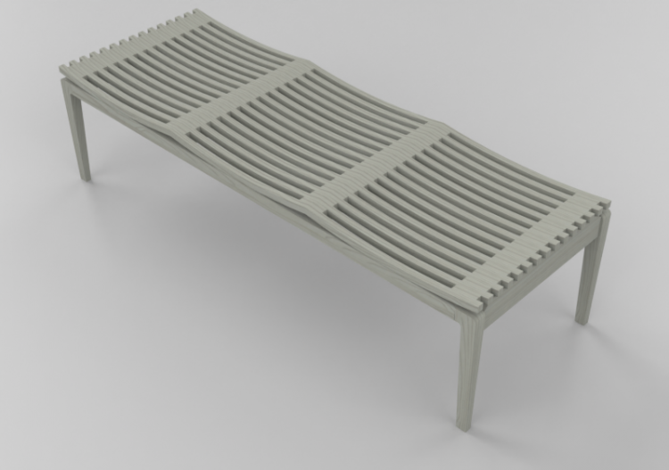 3D Sitzbänke - Holzbank - Artzzi - Clarice - ACCA software