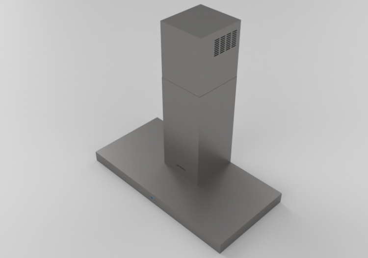 3D Haushaltgeräte - Wandmontierte Dunstabzugshaube, 90 cm,...