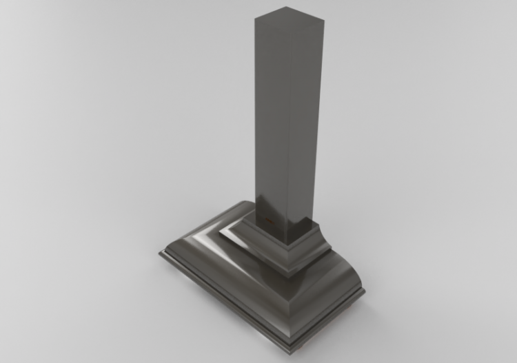 3D Haushaltgeräte - Wandmontierte Dunstabzugshaube, 90 cm,...
