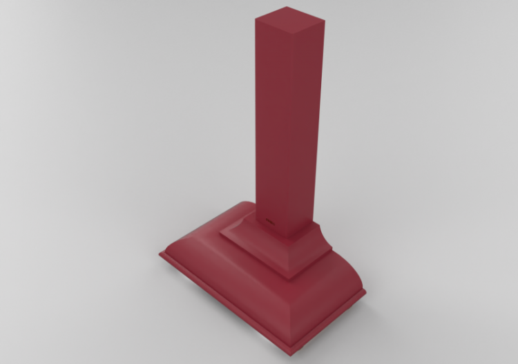 Eletrodomésticos 3D - Coifa de parede, 90 cm, vermelho –...