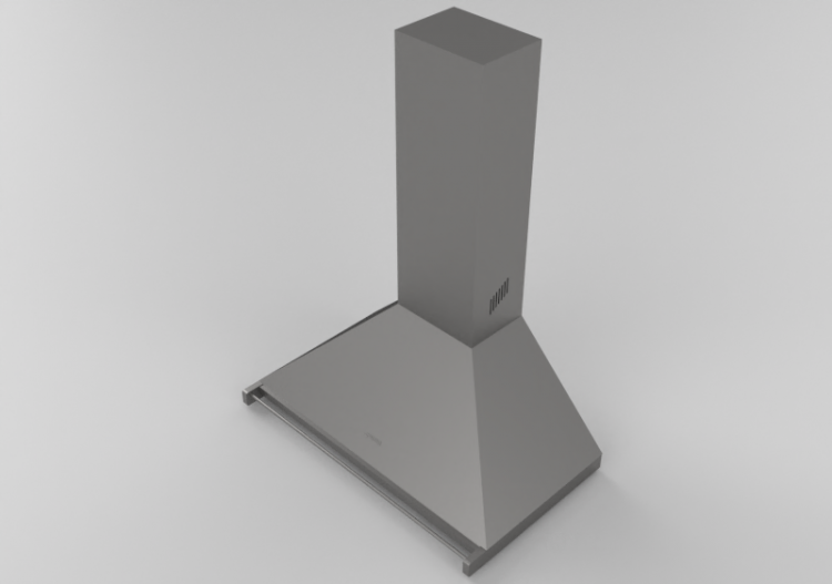 Elettrodomestici 3D - Cappa a parete, 90 cm, acciaio inox...