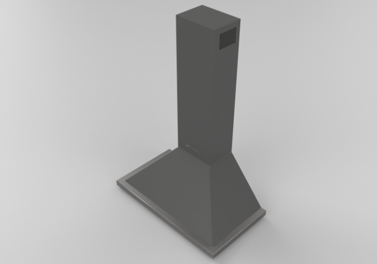 Electroménagers 3D - Hotte murale, 90 cm, anthracite – Smeg...