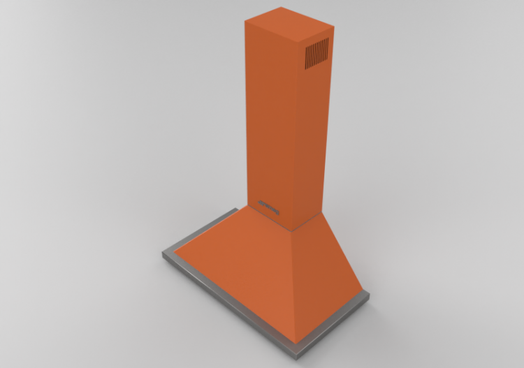 Eletrodomésticos 3D - Coifa de parede, 90 cm, cor de...