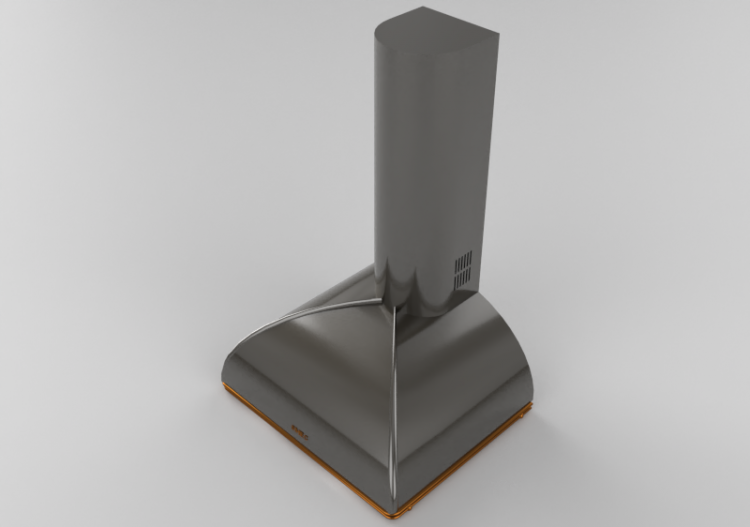 Electrodomésticos 3D - Campana de pared, 60 cm, gris...