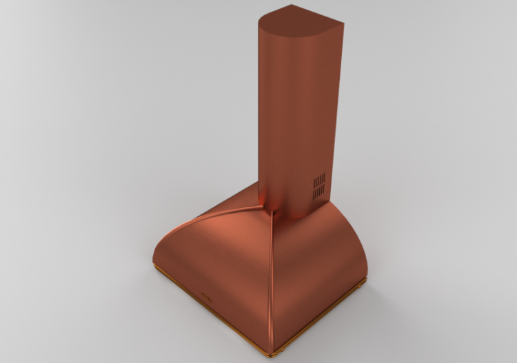 Electroménagers 3D - Hotte murale, 60 cm, cuivre – Smeg -...