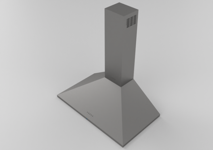 3D Haushaltgeräte - Wandmontierte Dunstabzugshaube, 90 cm,...