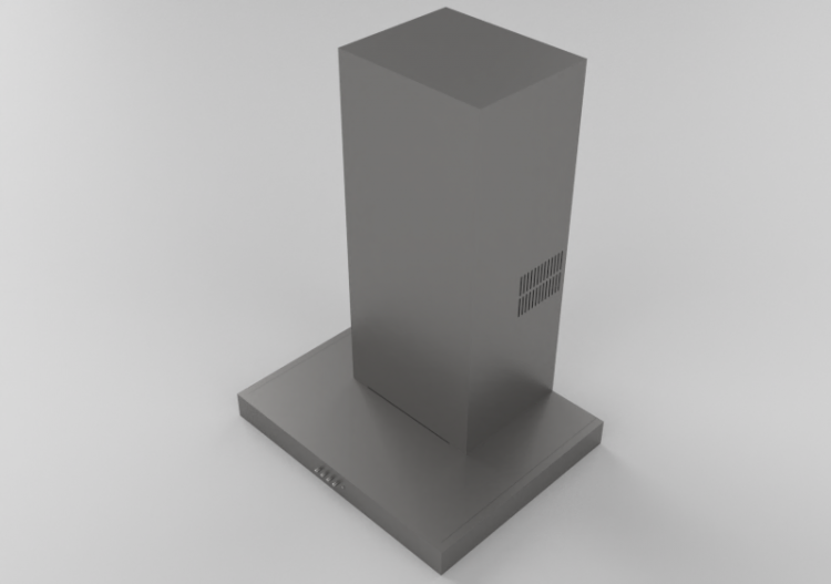 3D Haushaltgeräte - Wandmontierte Dunstabzugshaube, 60 cm,...
