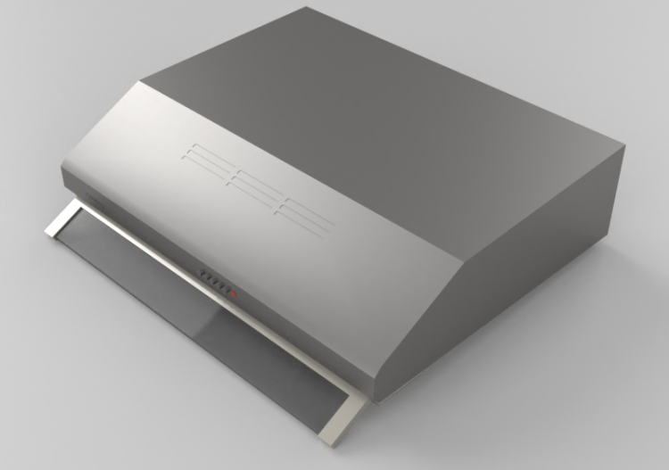 3D Electrical Appliances - Semi built-in satin stainless...