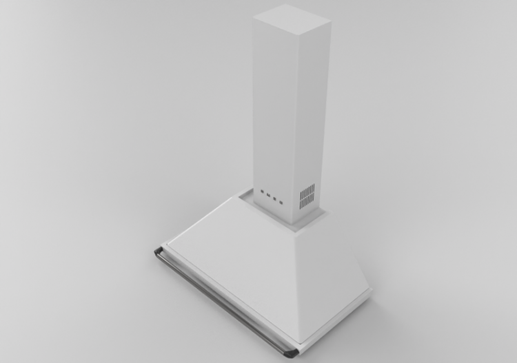 Elettrodomestici 3D - Cappa a parete, 90 cm, inox satinato...