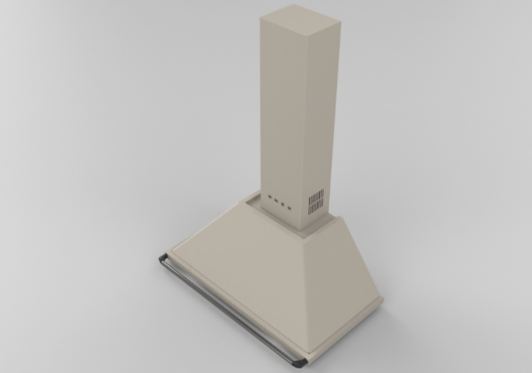 Electrodomésticos 3D - Campana de pared, 90 cm, nata – Smeg...