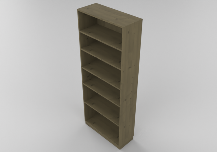 Librerías y Contenedores 3D - Librería de madera - Karl...