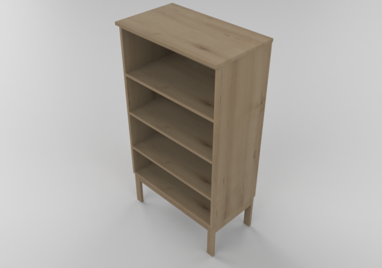 Librerías y Contenedores 3D - Mueble de madera - Karl...