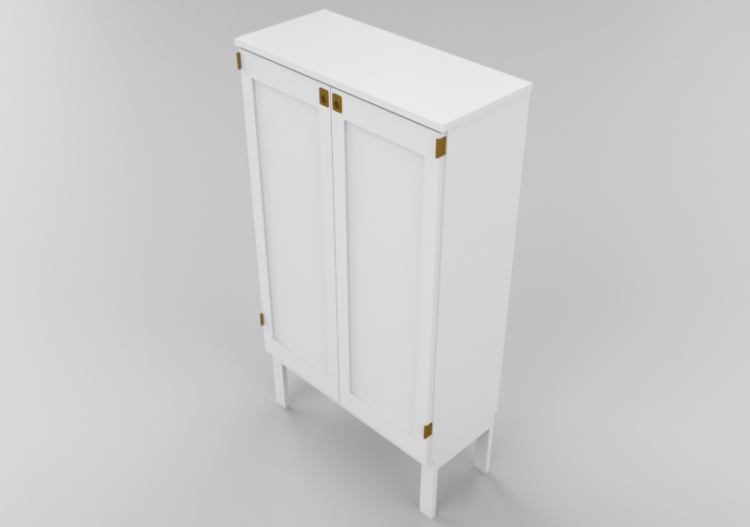 3D Bookshelves and Containers - Wooden Cabinet - Karl...