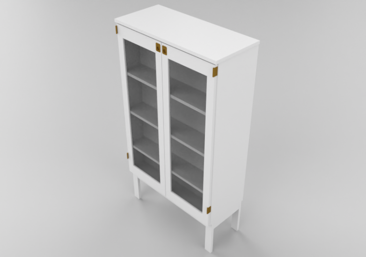 Librerías y Contenedores 3D - Vitrina de madera - Karl...