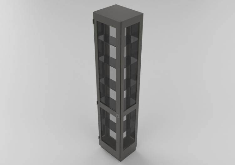 3D Bücherregal und Behälter - Holzvitrine - Karl Andersson...