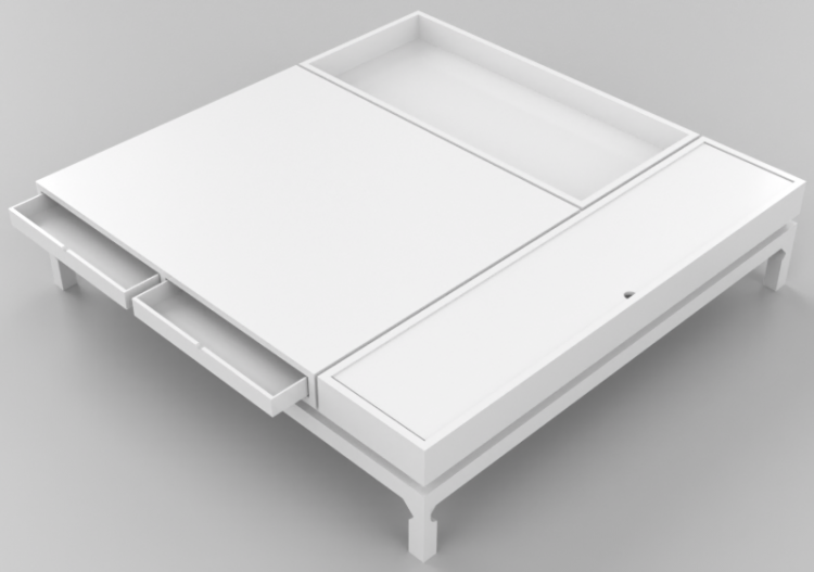 Mesas 3D - Mesa de madera - Artzzi - Quadrada - ACCA...