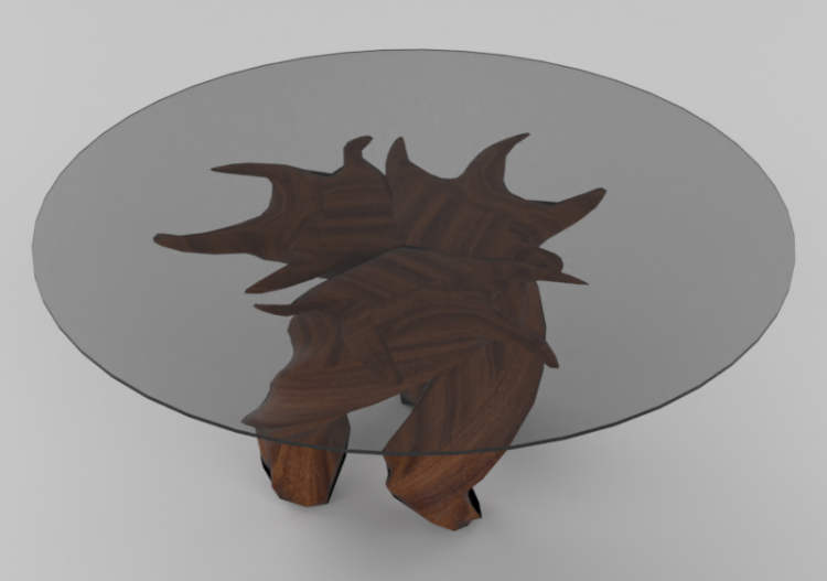 Mesas 3D - Mesa de madera - Artzzi - Tronco - ACCA software