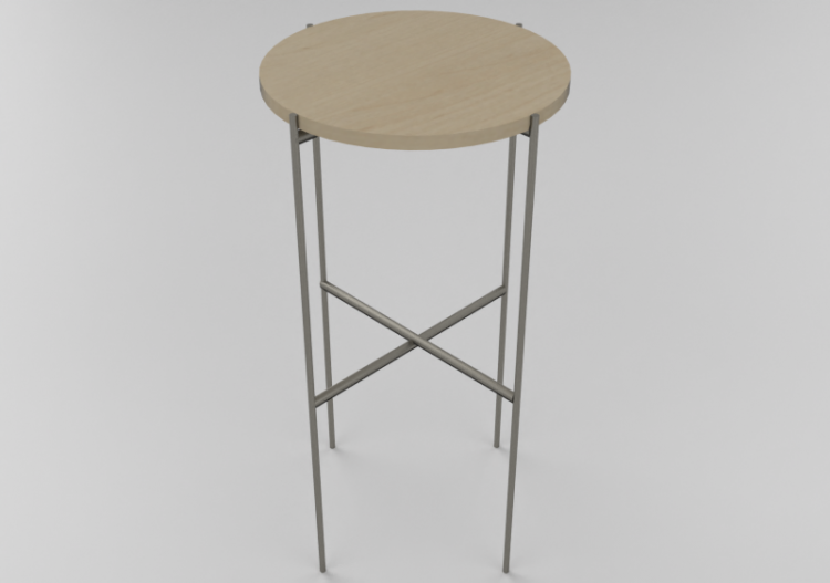 3D Tables - Wooden table - Artzzi - Chanel - ACCA software