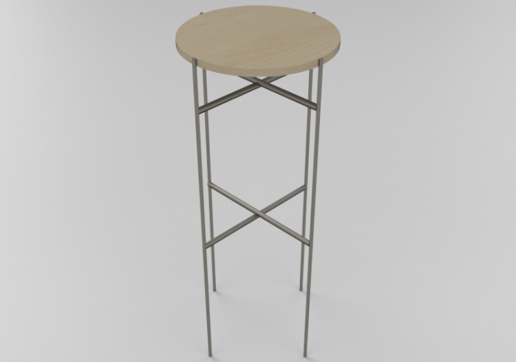 3D Tables - Wooden table - Artzzi - Chanel - ACCA software